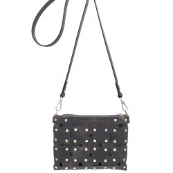 Nieten-Crossbody in anthrazit