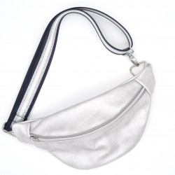 Bauchtasche silber aus...